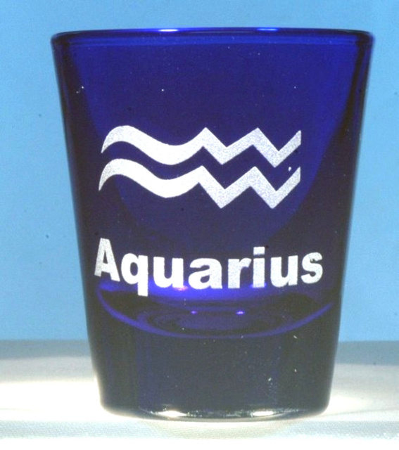 Zodiac Shot Glass Personalized with Name